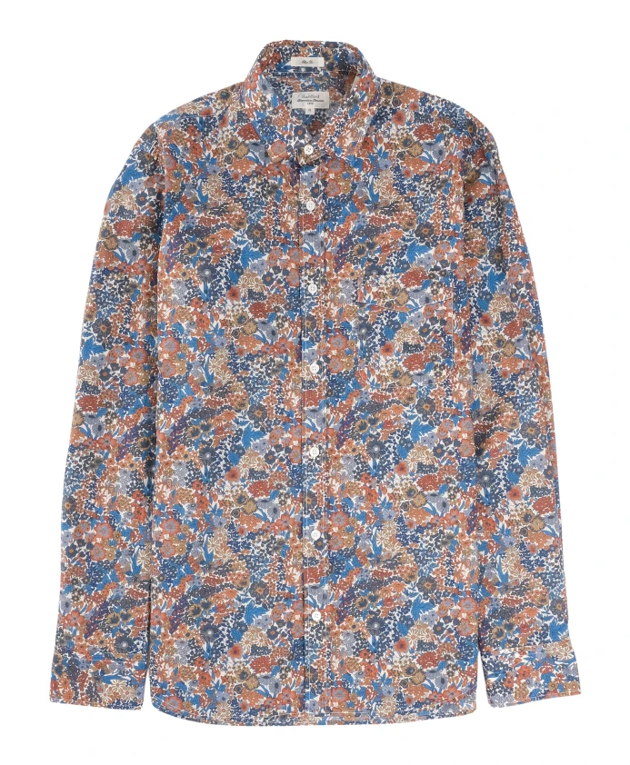 

Рубашка приталенного кроя с принтом "Свобода" Hartford, мультиколор