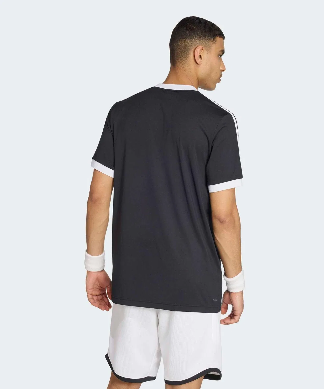 Мужская футболка с коротким рукавом Climacool Tennis Classics Adidas, Черный — фото 2