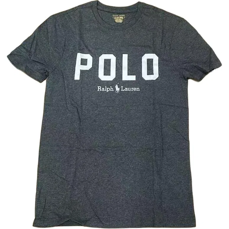 Мужская футболка с круглым вырезом Gray Polo Ralph Lauren, Серый