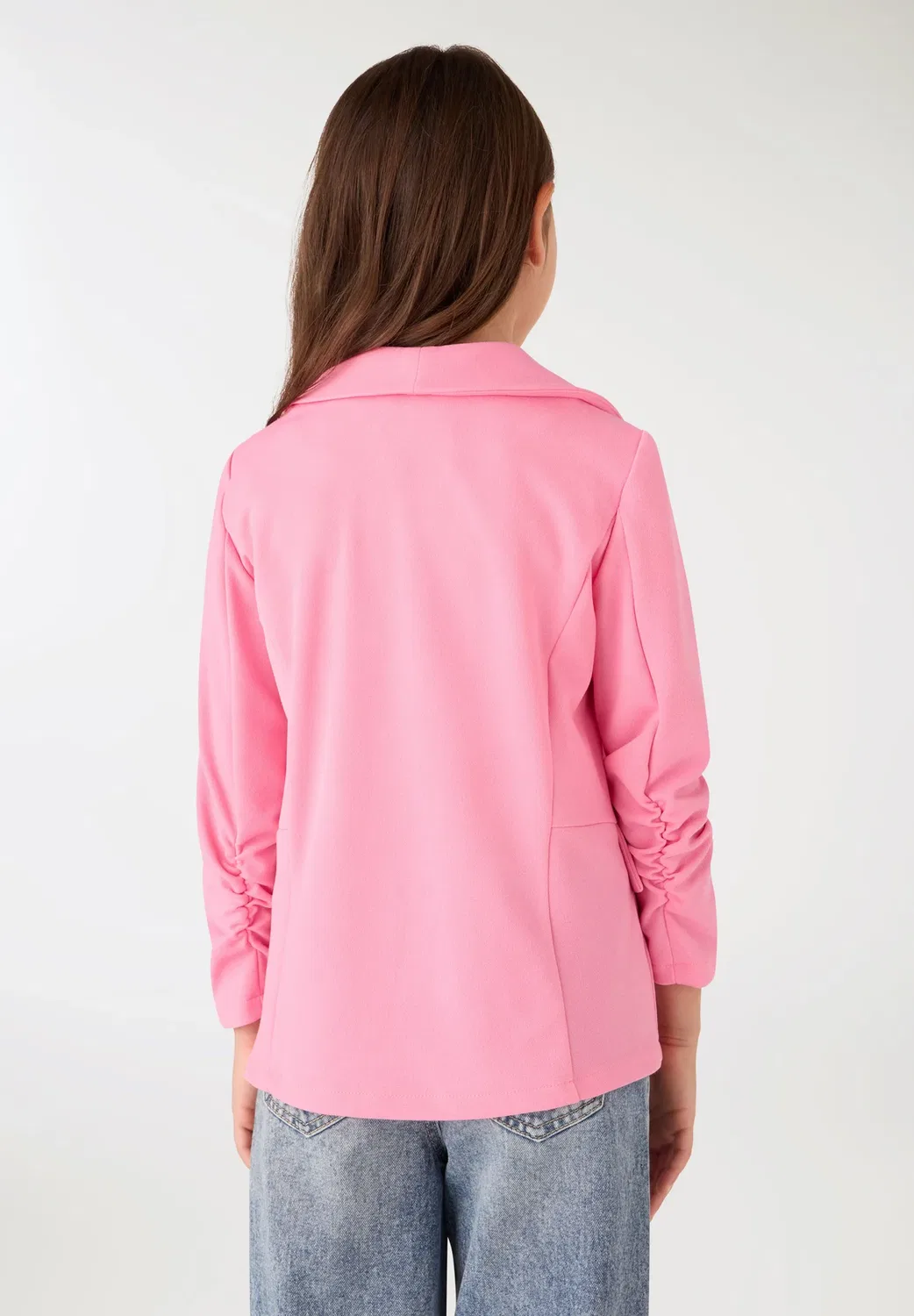 Giacca tinta unita - blazer Terranova, Fucsia Chiaro — фото 2