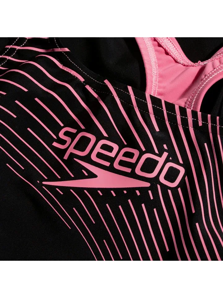 Купальник слитный Medley Speedo, черный — фото 4