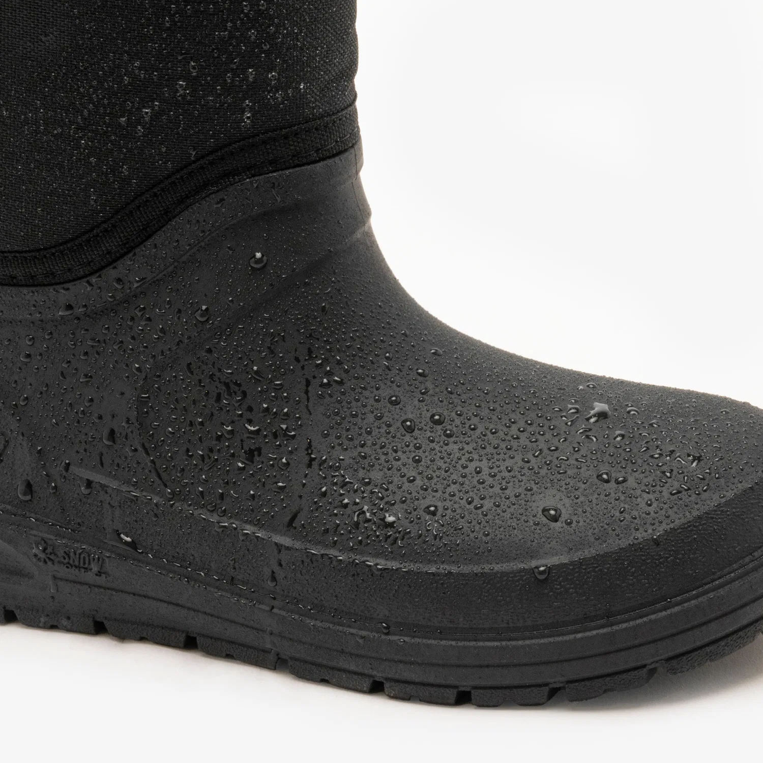 Детские теплые водонепроницаемые зимние ботинки Winterstiefel SH100 Quechua, Rauchschwarz — фото 3