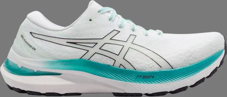 

Кроссовки wmns gel kayano 29 'white sea glass' Asics, белый, Белый;синий, Кроссовки wmns gel kayano 29 'white sea glass' Asics, белый