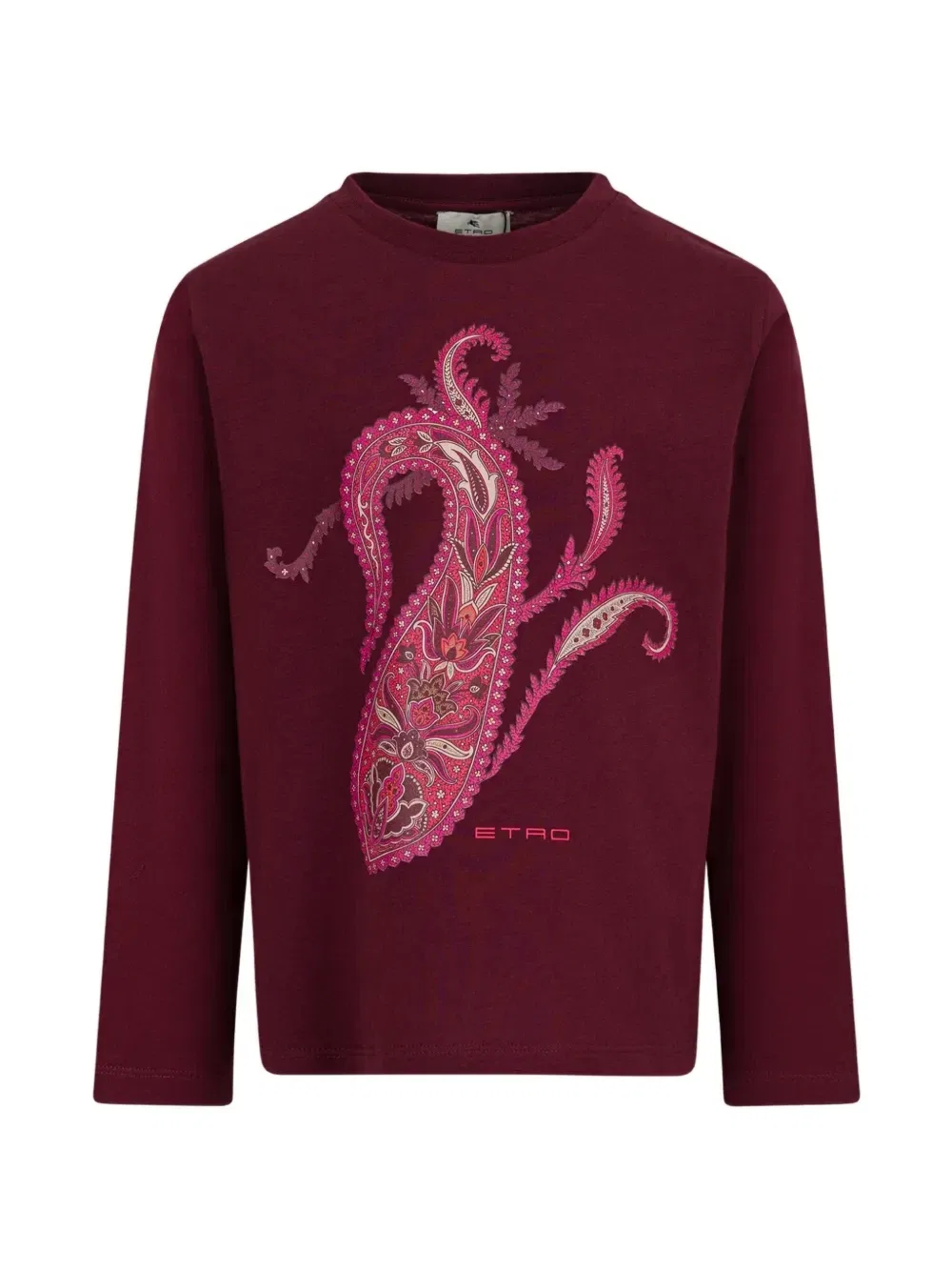 Футболка с принтом пейсли Etro Kids, красный