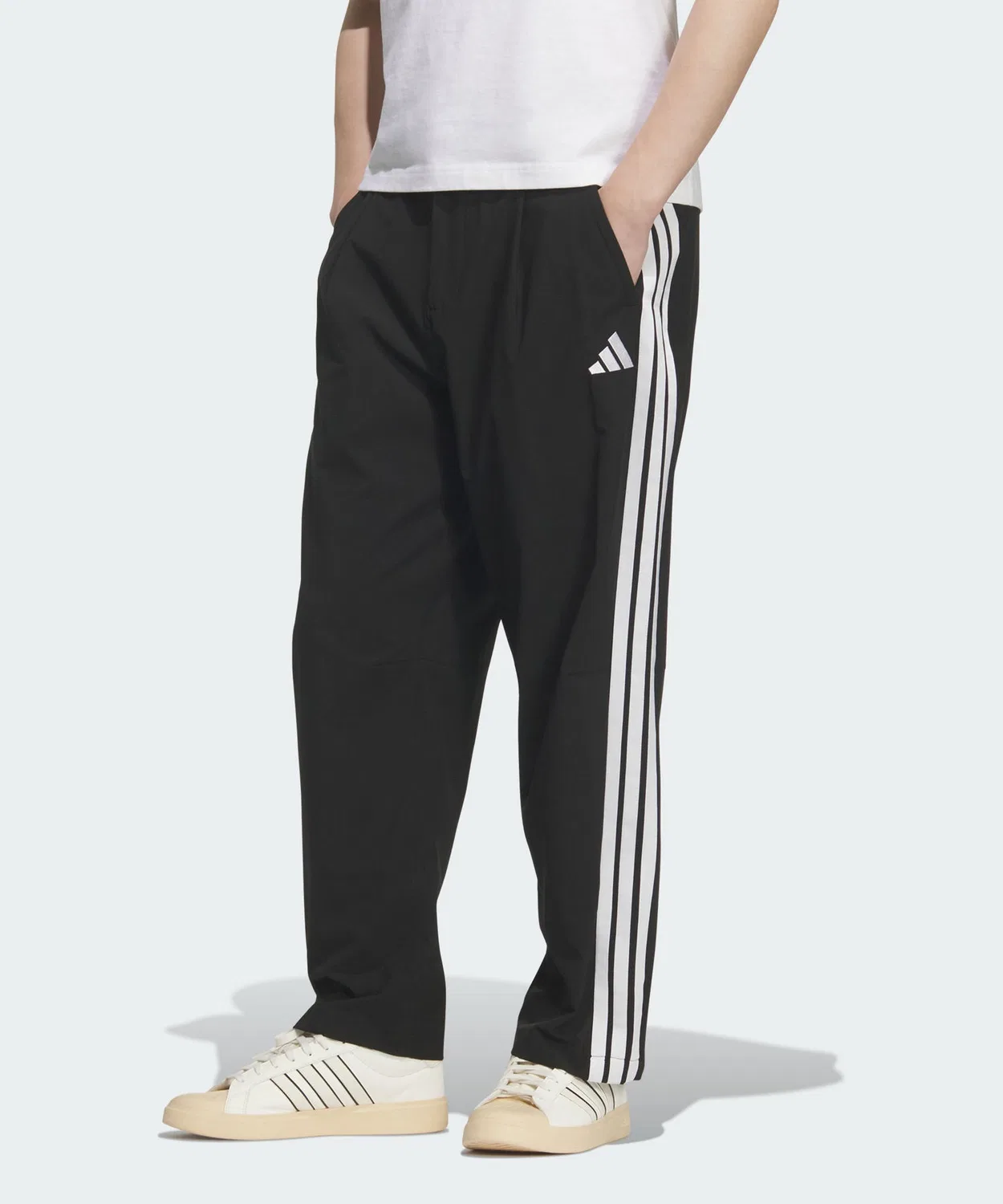 Мужские спортивные брюки с зауженным кроем Climacool Black/White Adidas