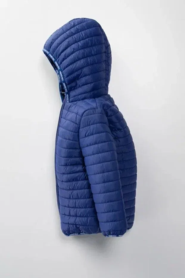 Детское пальто для девочек водонепроницаемое Dekubaby, Navy Blue — фото 2