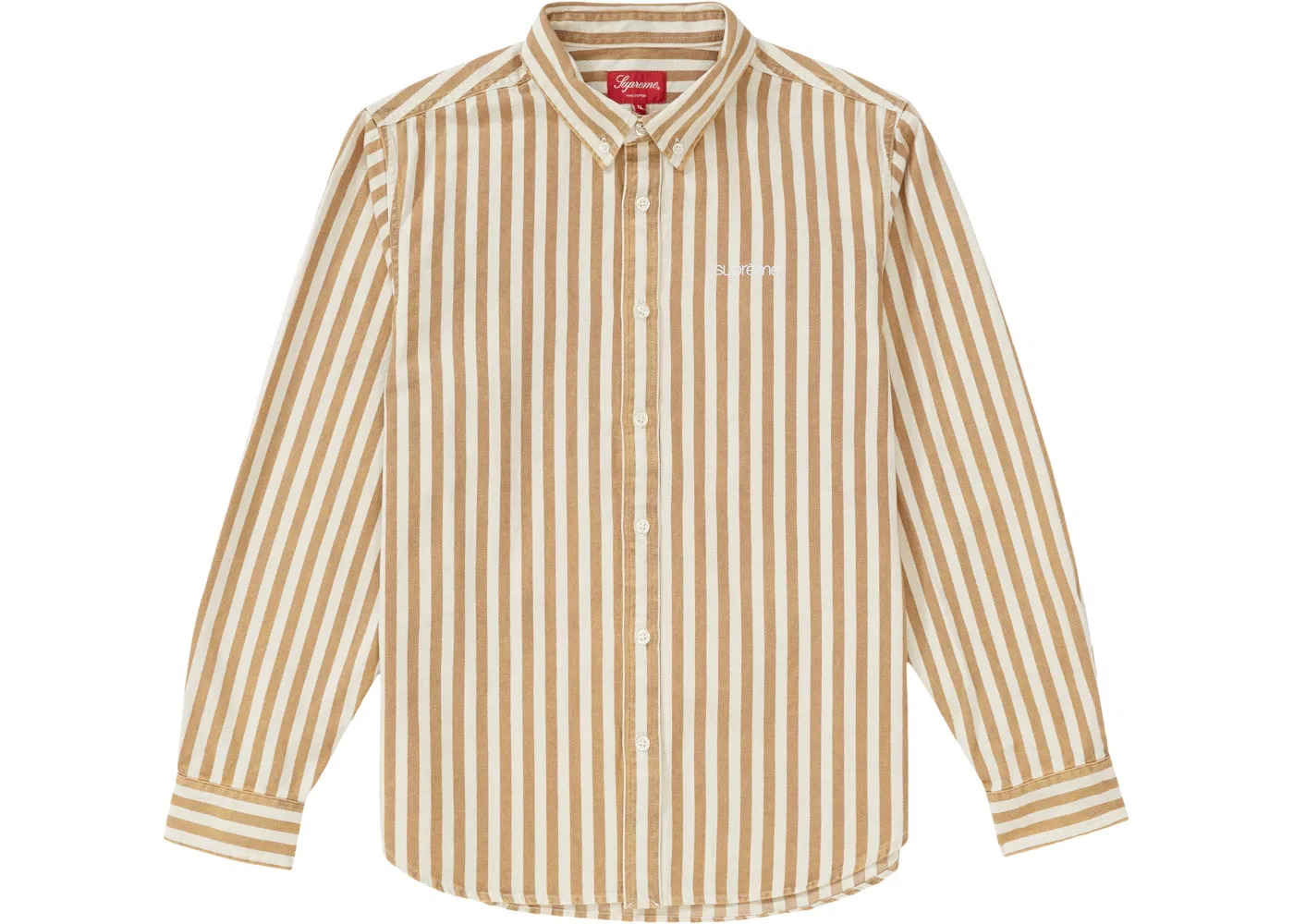 Мужская рубашка с длинным рукавом Shirt Supreme, Tan Stripe