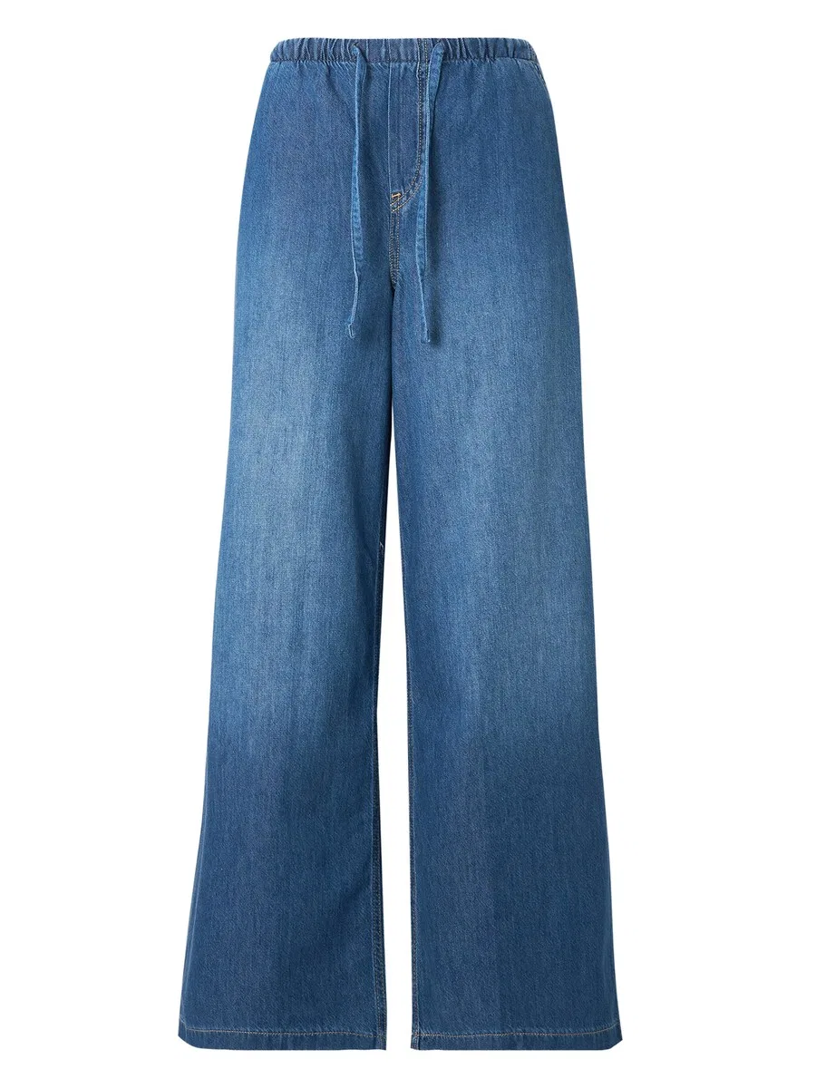 Джинсы GAP Wide leg Jeans 'EASY' синего цвета
