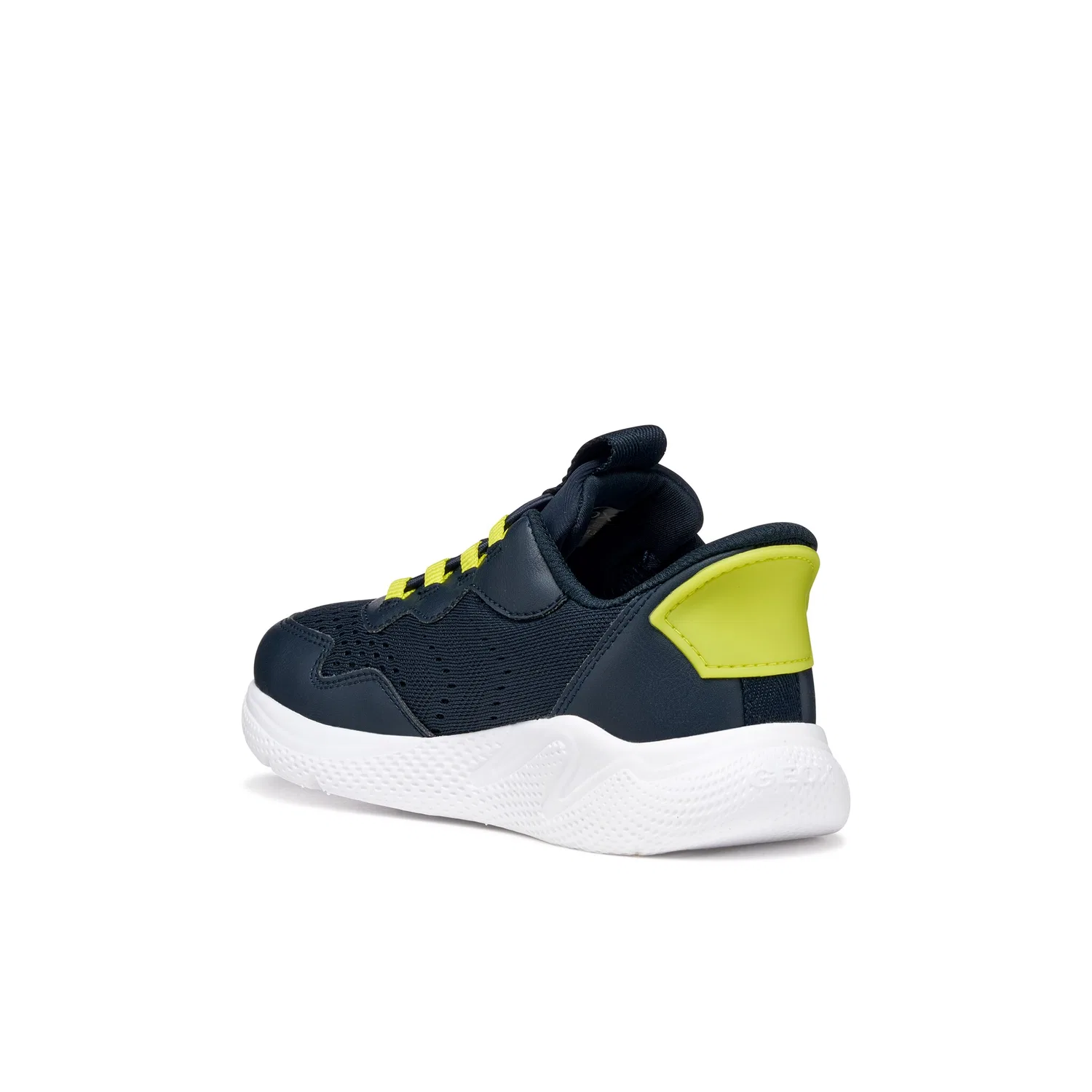 Детские кеды с контрастными деталями Geox, Dark Blue/Green — фото 2