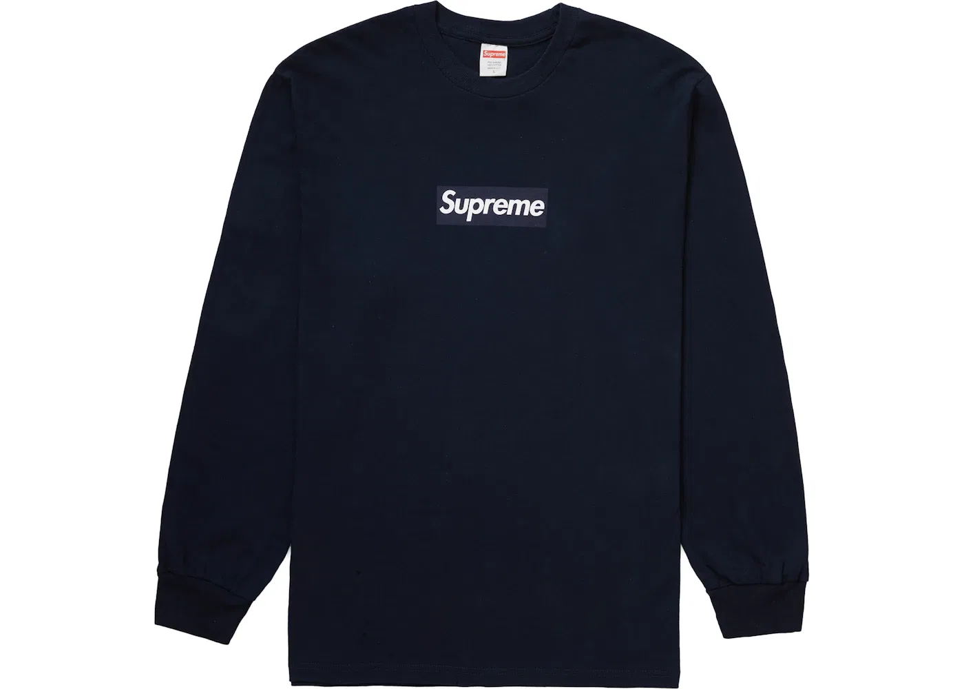 Мужская футболка с длинным рукавом Supreme L/S Tee, Navy