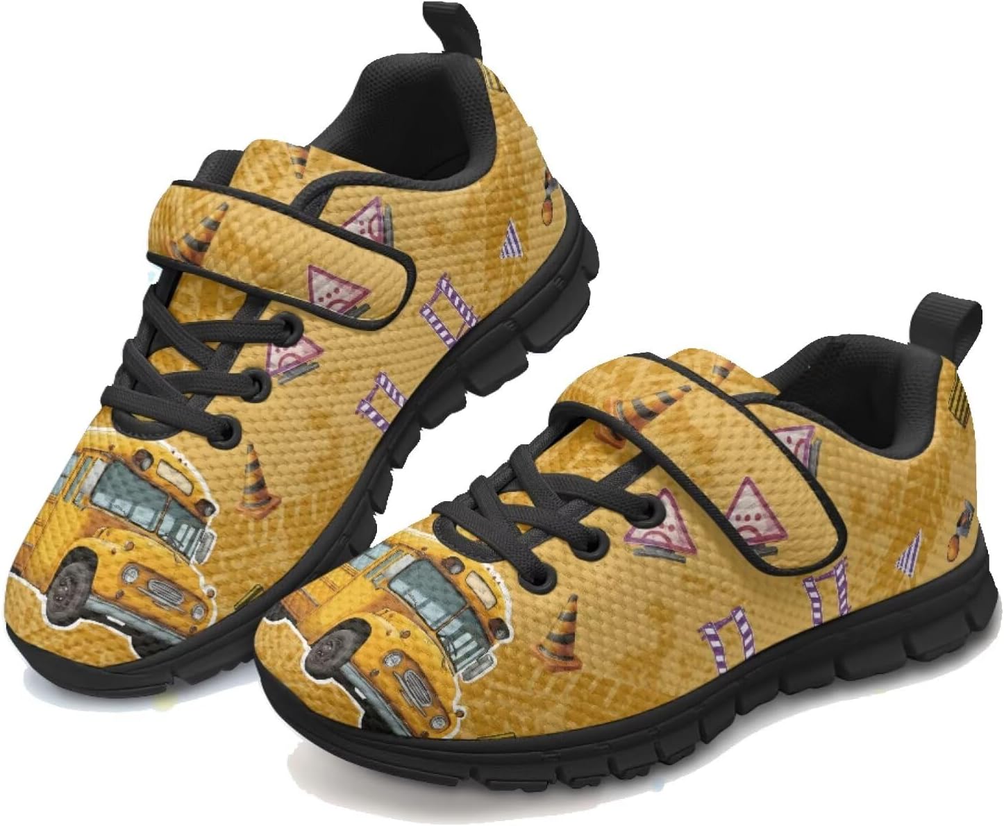 

Кроссовки-тракторы для мальчиков, беговые кроссовки с машинками, легкие спортивные теннисные кроссовки для маленьких детей Pointodoor, желтый