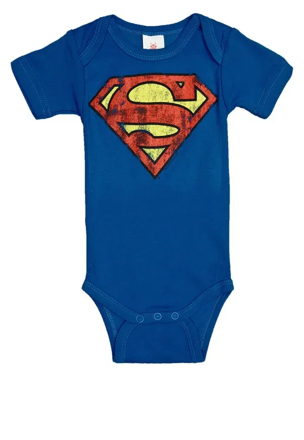 Боди с принтом dc-superman-logo-body Logoshirt, Azure Blue, синий