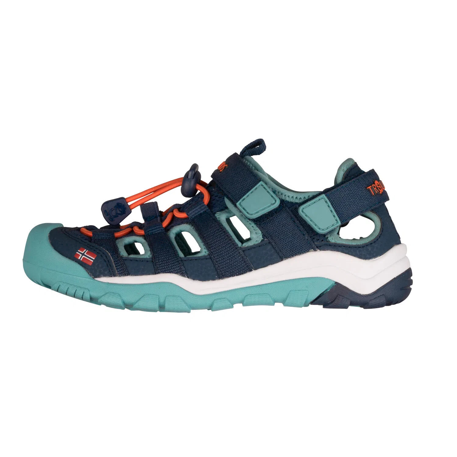 Детские сандалии с закрытым носком Kristiansand Sandal XT Trollkids, Navyblau
