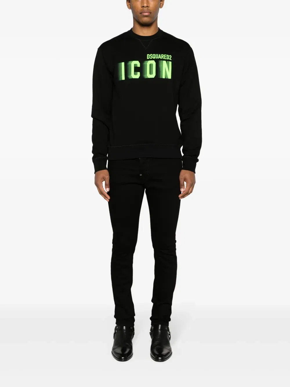 Толстовка с принтом Icon Dsquared2, черный — фото 2