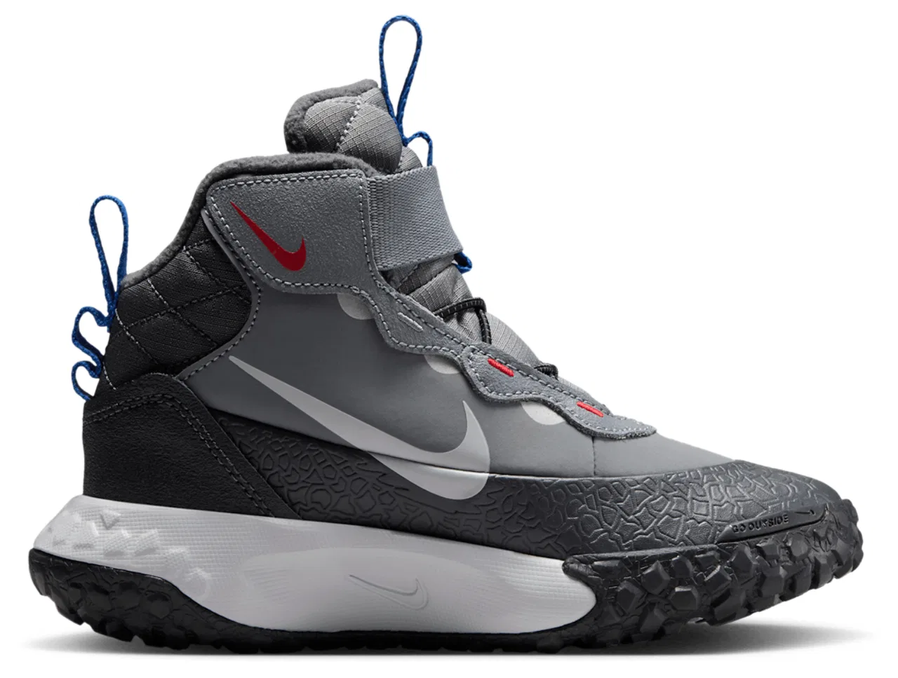 Детские ботинки для мальчиков с флисовой подкладкой Nike Terrascout, Anthracite Cool Grey Pure Platinum