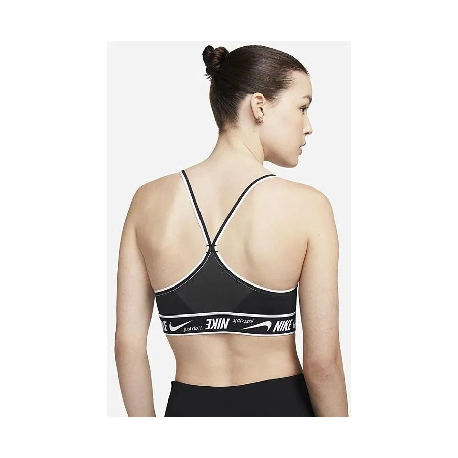 Спортивный бюстгальтер Nike W DF Indy Logo DM0560-010, Черный — фото 2
