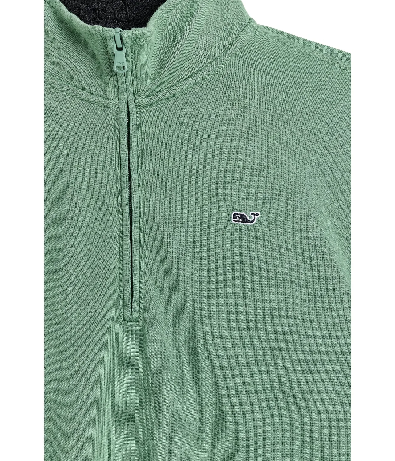Толстовка на молнии 1/4 Saltwater 1/4 Zip (для больших детей) Vineyard Vines Kids, Olive Dusk — фото 3