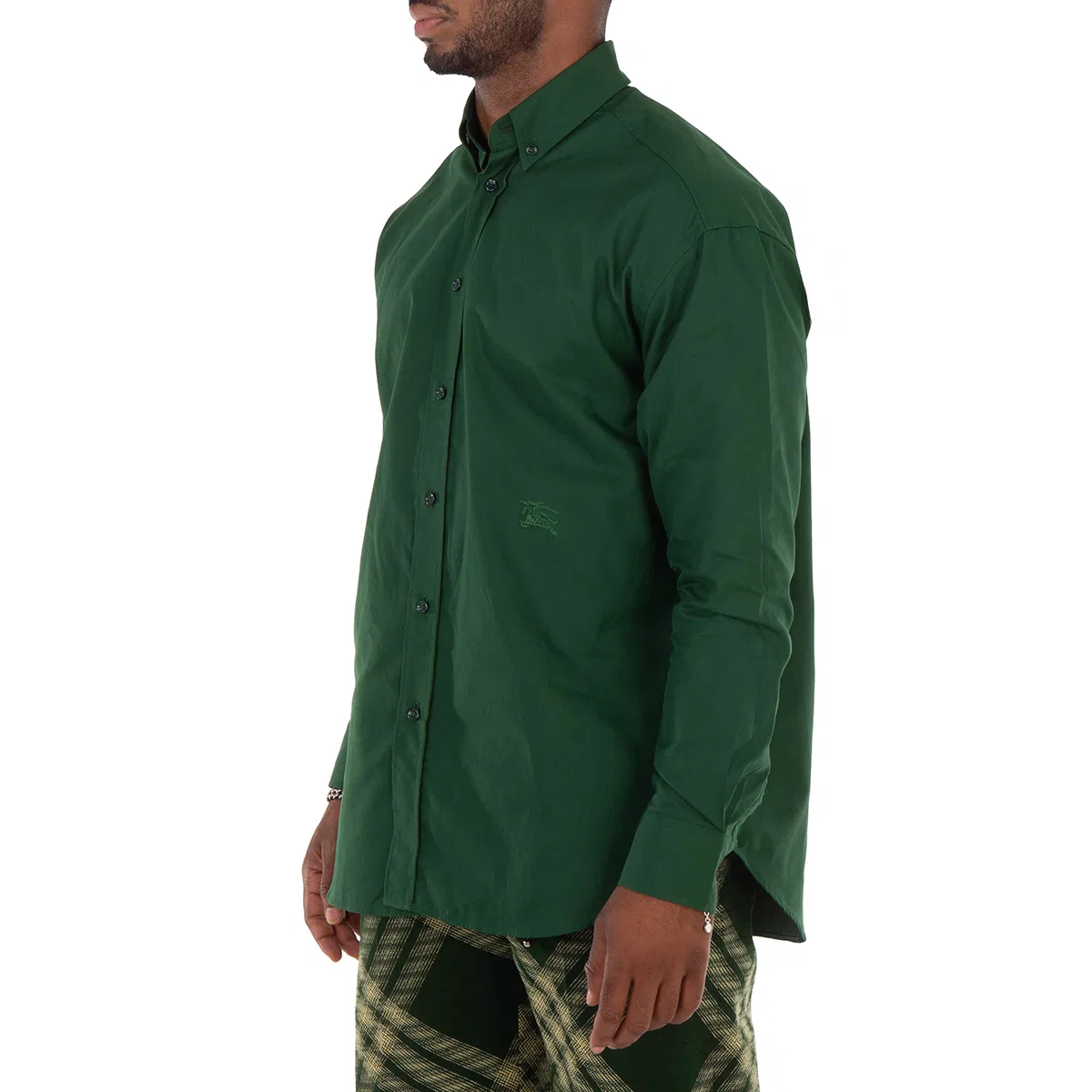 Рубашка с длинным рукавом Equestrian Knight Embroidered Cotton Shirt Burberry — фото 2