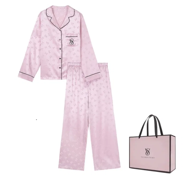 Женский комплект пижамы с длинным рукавом Victoria's Secret THE MIX, Black