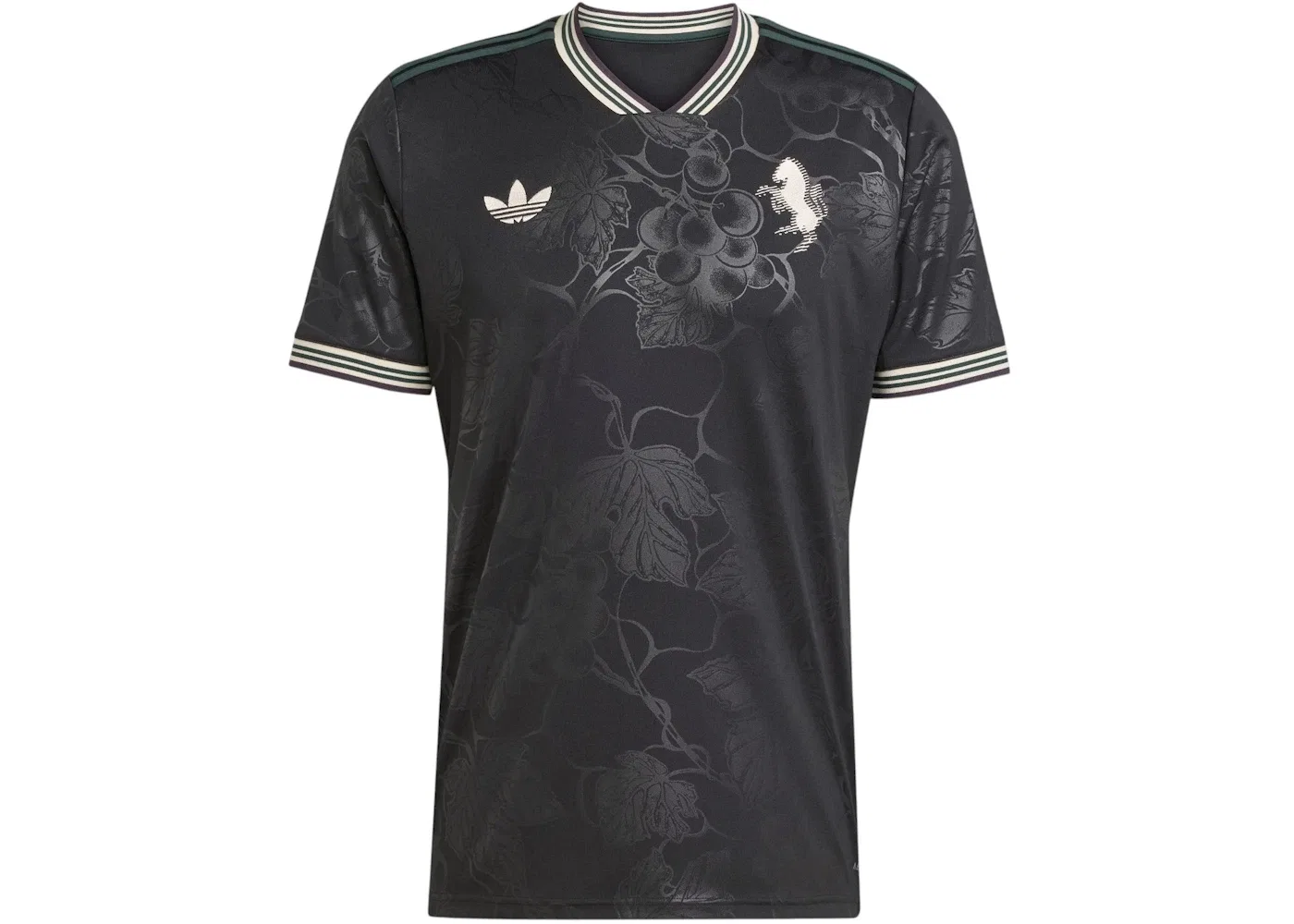 Мужская футбольная футболка с длинным рукавом Adidas Juventus 25/26 Third Jersey, Black Ecru Tint