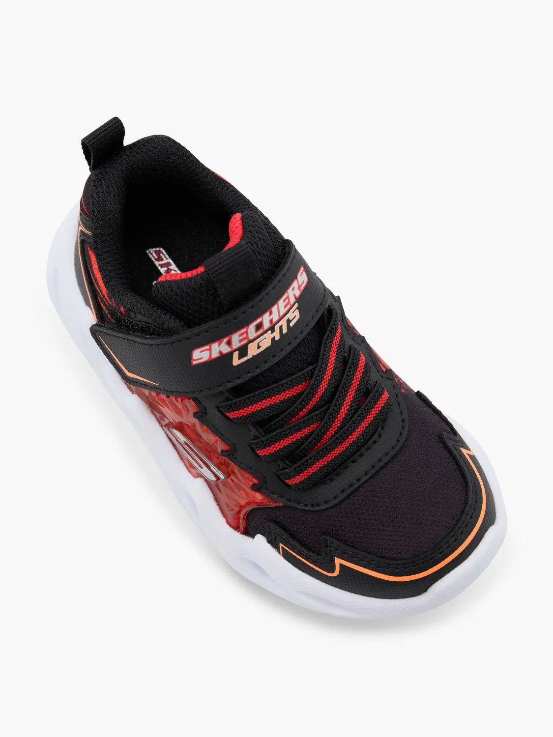 Детские кроссовки со световой подсветкой Skechers Shark Bots, черный — фото 2