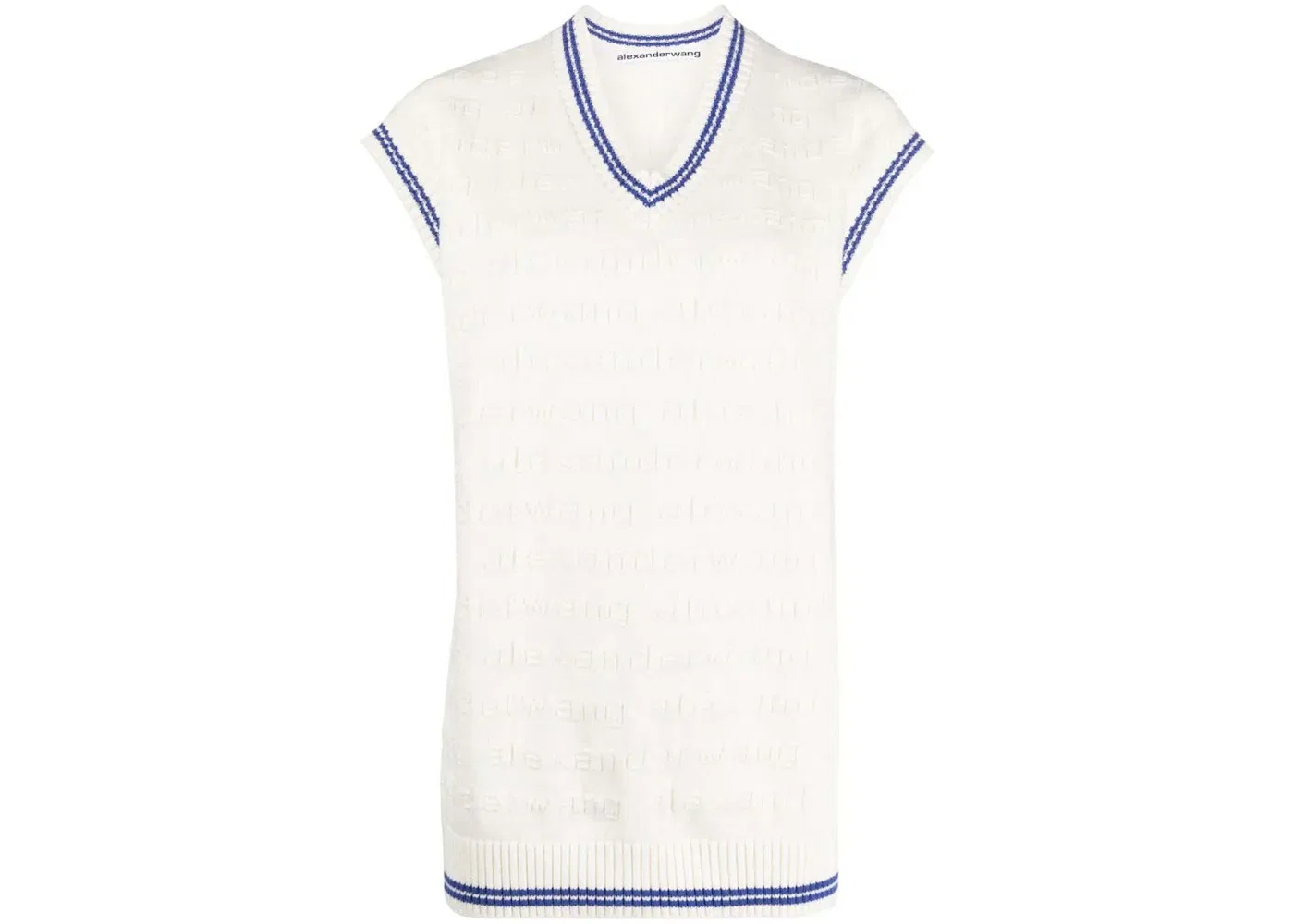 Женский жилет с принтом Vest Alexander Wang, Off White/Marine