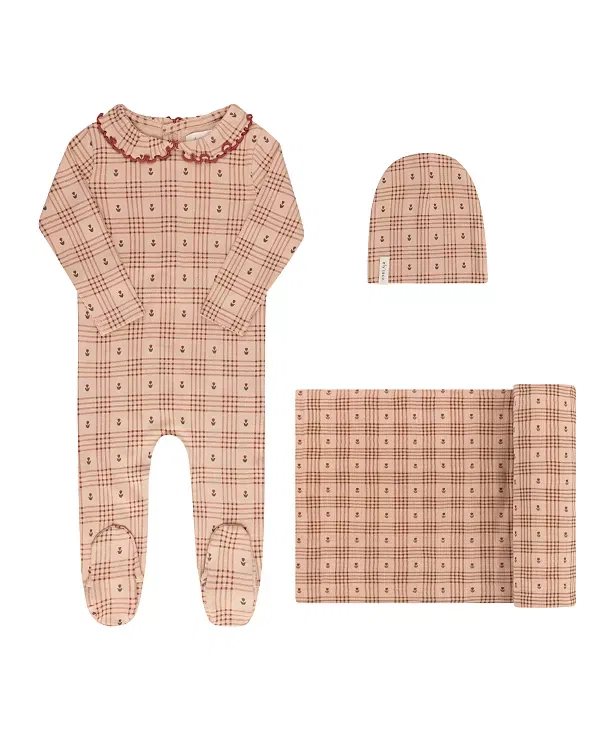 Детский комплект с пледом из хлопка Take Me Home Set Ely'S & Co., розовый