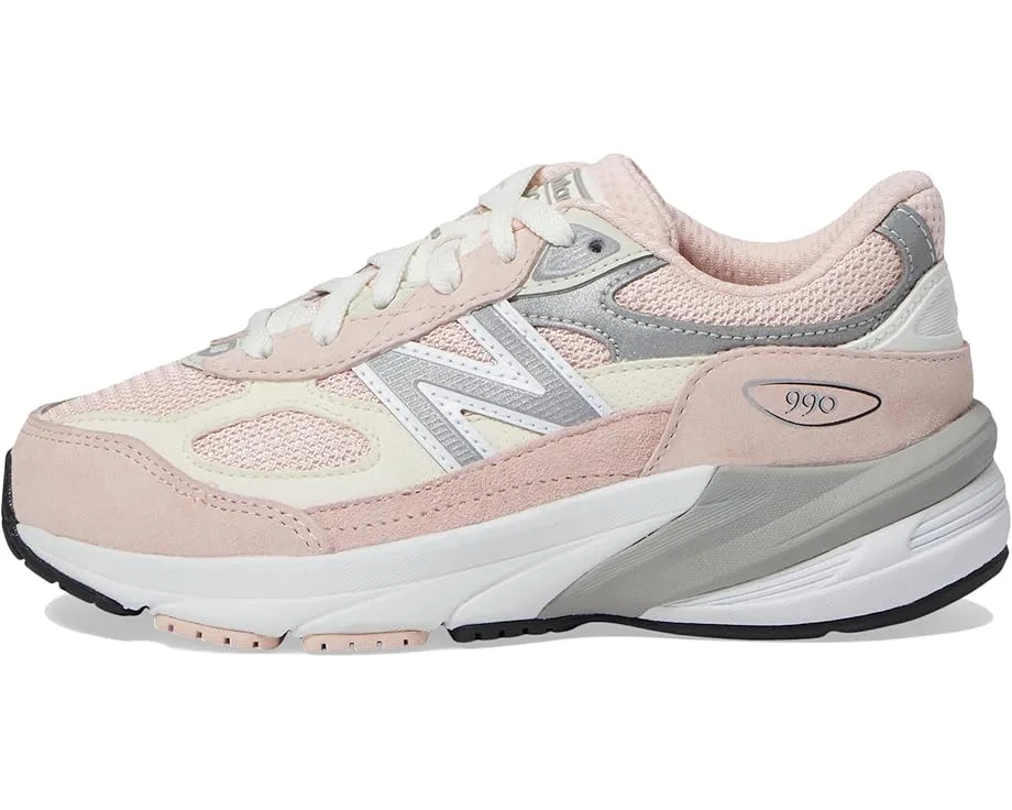 Кроссовки New Balance Kids Fuelcell 990V6 (Little Kid), Pink Haze/White — фото 4