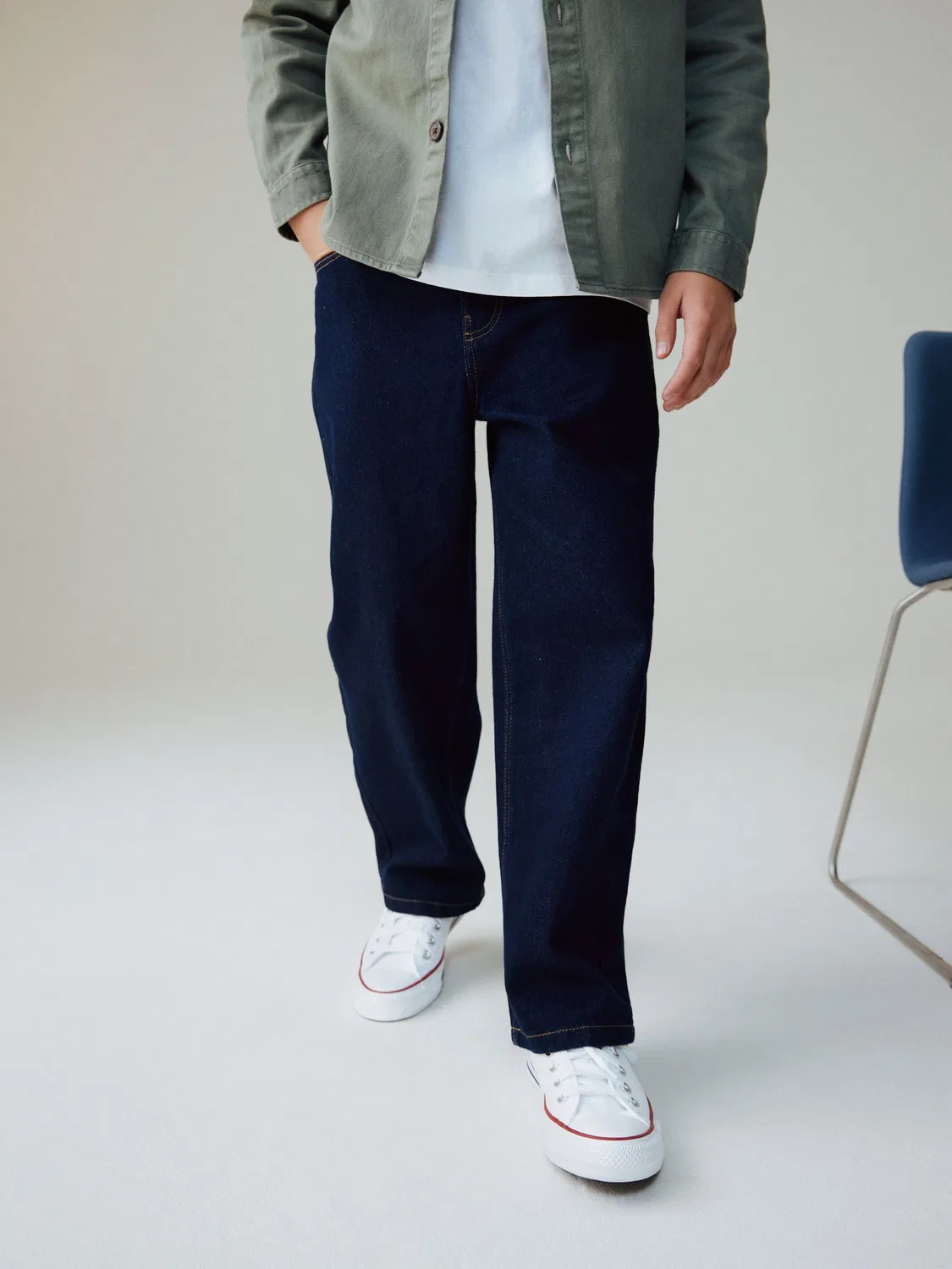 Джинсы свободного кроя Denim Rinse Next, деним ринс — фото 2