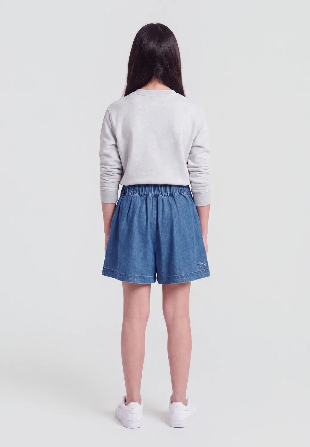 Юбка-Шорты - джинсовая юбка Lacoste, Blue Denim — фото 2