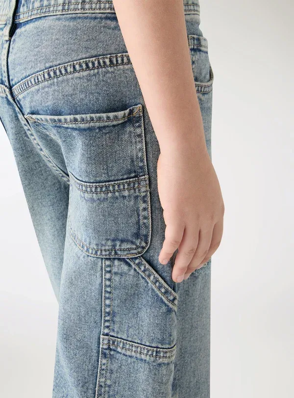 Шорты джинсовые Denim shorts Terranova, Blu Denim Medio, синий — фото 4