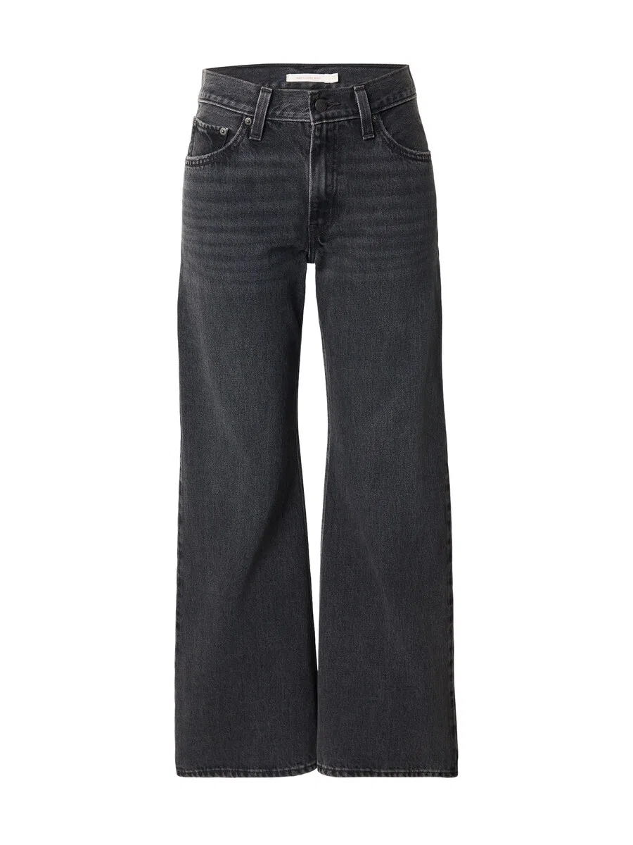 Джинсы LEVI'S свободного кроя «Middy Loose Boot Jeans» темно-серого цвета