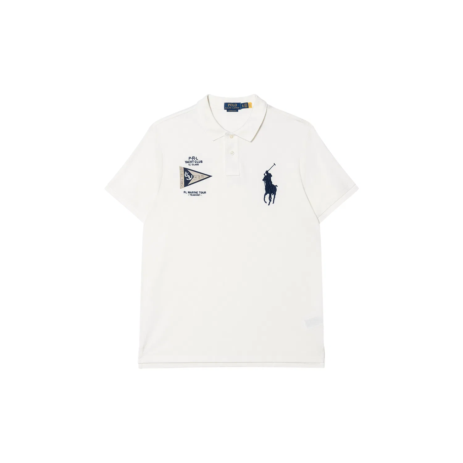 Мужское поло с коротким рукавом Polo Ralph Lauren Big Pony SS23, White
