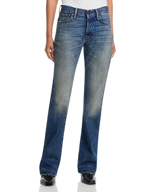 Женские джинсы с заниженной талией 2009F Acne Studios, Mid Blue