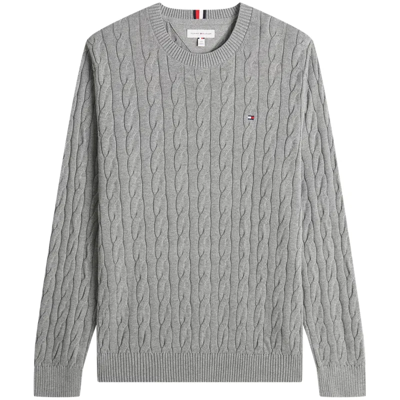 Мужской свитер с круглым вырезом Gray P7D Tommy Hilfiger — фото 3