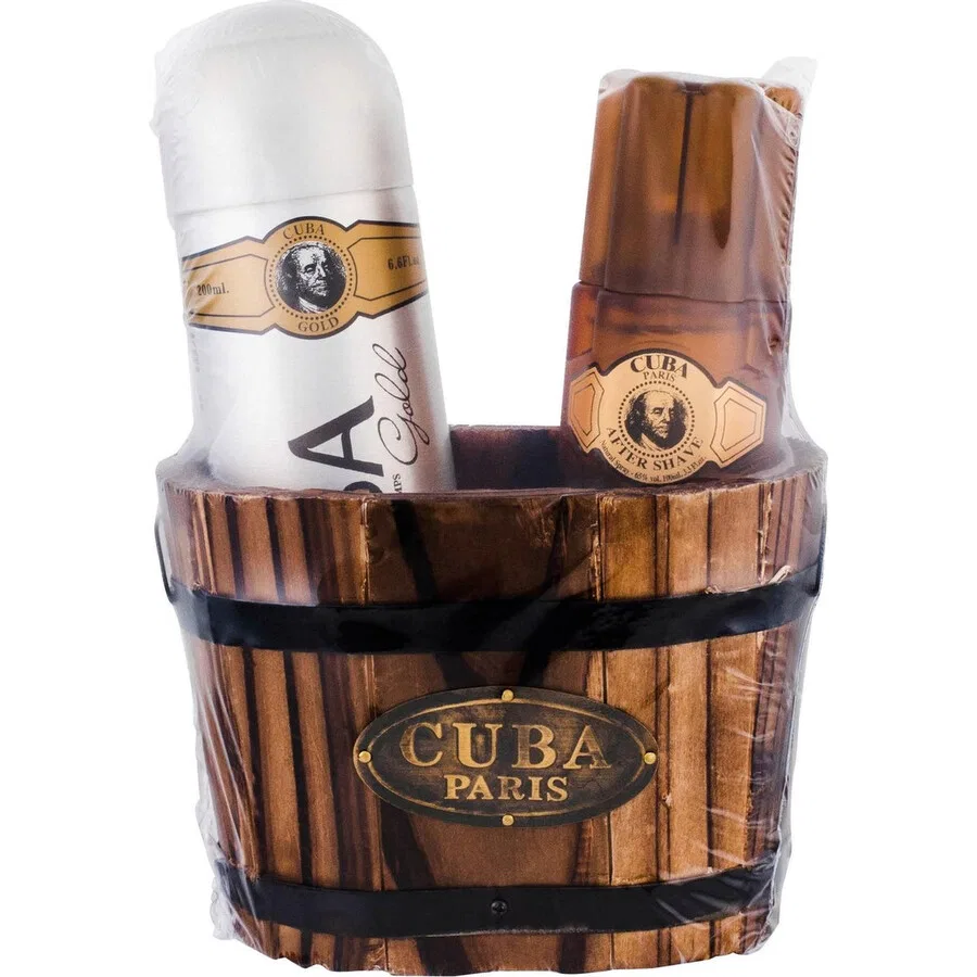 Набор подарочный для мужчин Cuba Gold Cuba, 3.4oz After Shave + 6.7oz Body Spray
