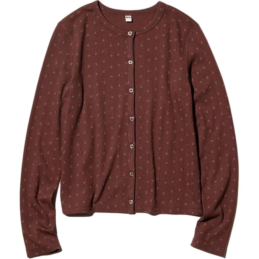 Джемпер Crew Neck UNIQLO, Dark Umber