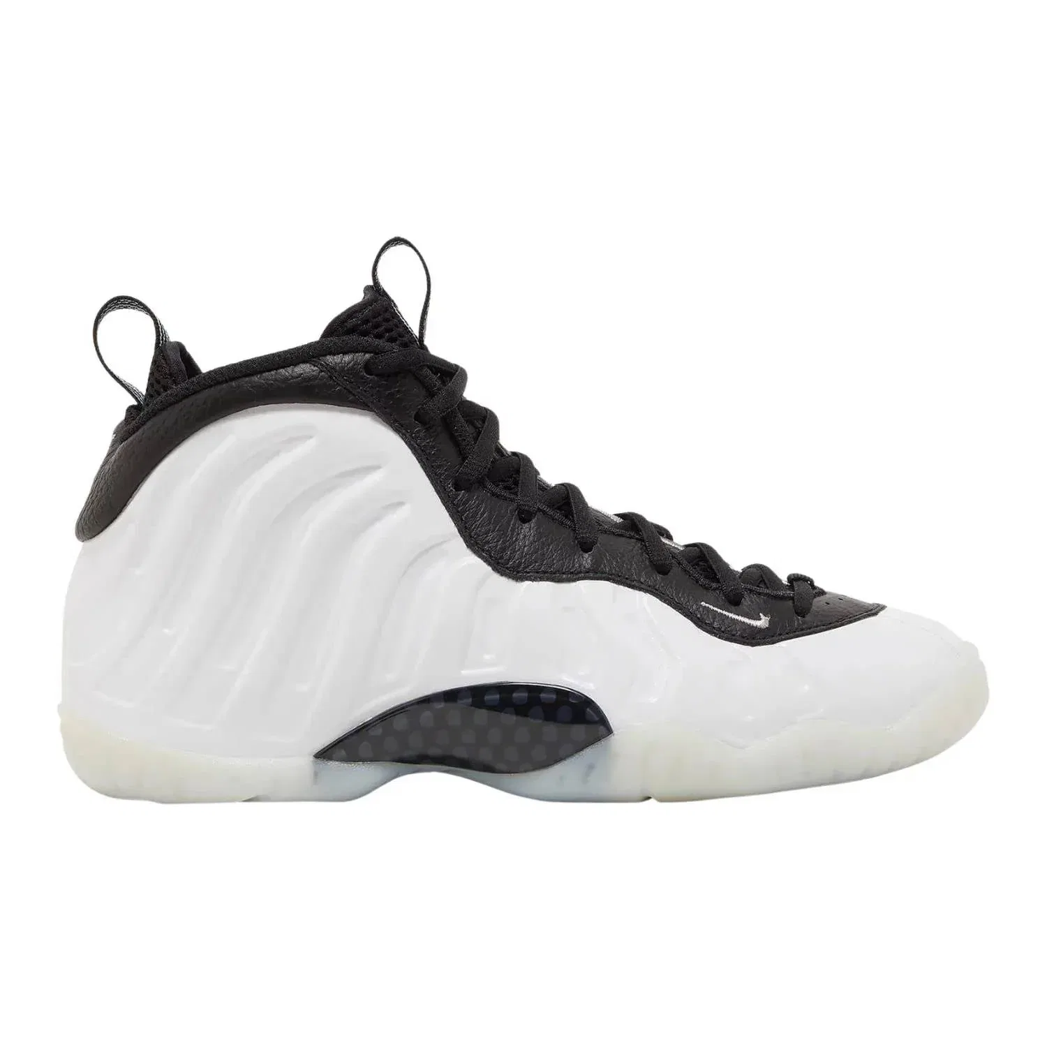 Детские кроссовки высокие с принтом Air Foamposite One Penny Hardaway PE Nike, Whtie/Black