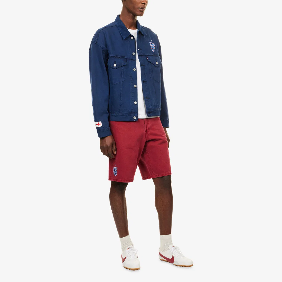 Джинсовая куртка-тракер levi's x world cup england football type iii Levis, мультиколор — фото 2