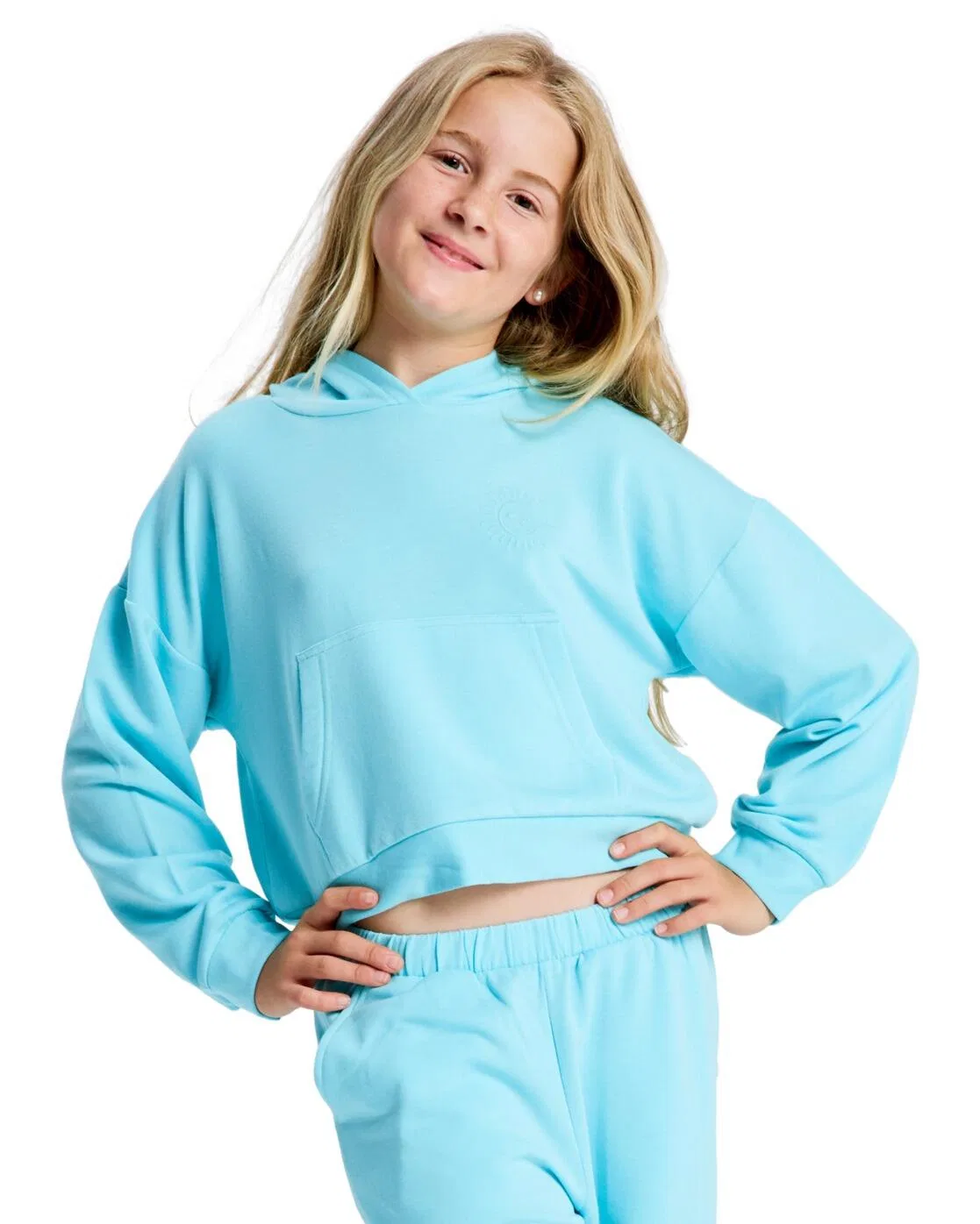 Детское худи с принтом SURFING BY DAYLIGHT Roxy, Blau Beige