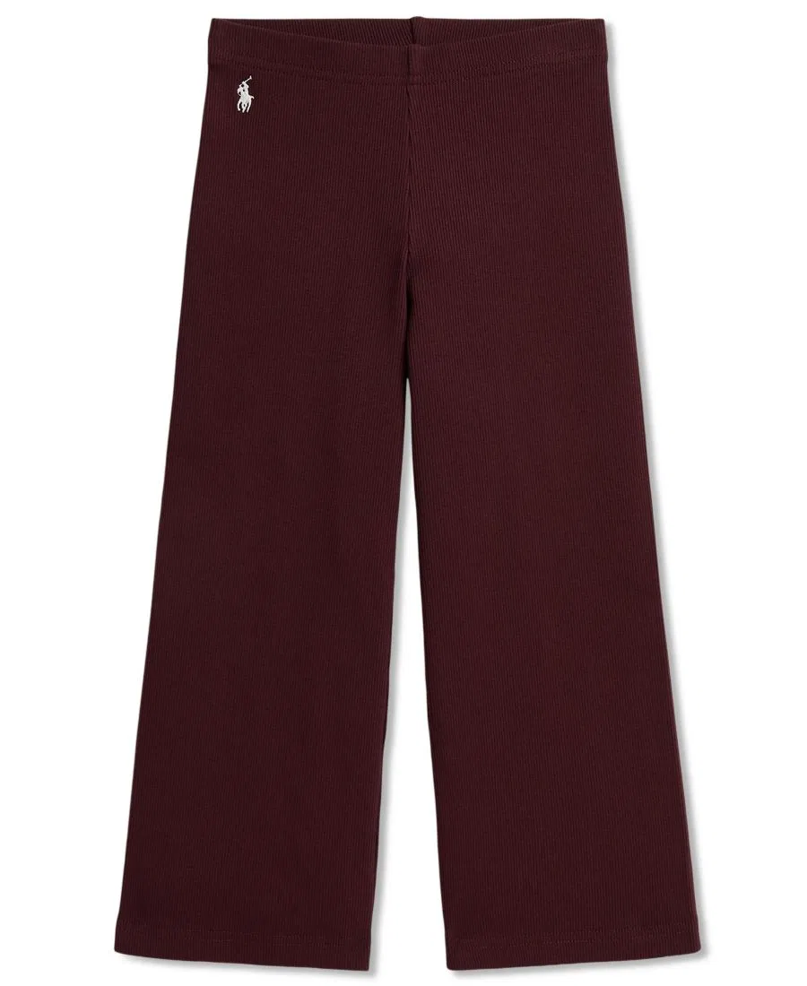 Брюки-кюлоты Ribbed Wide-Leg Polo Ralph Lauren, Rich Ruby