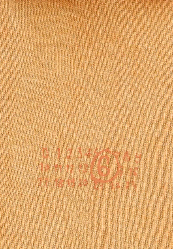 Худи на молнии, матовый, Mm6 Maison Margiela, оранжевый — фото 3