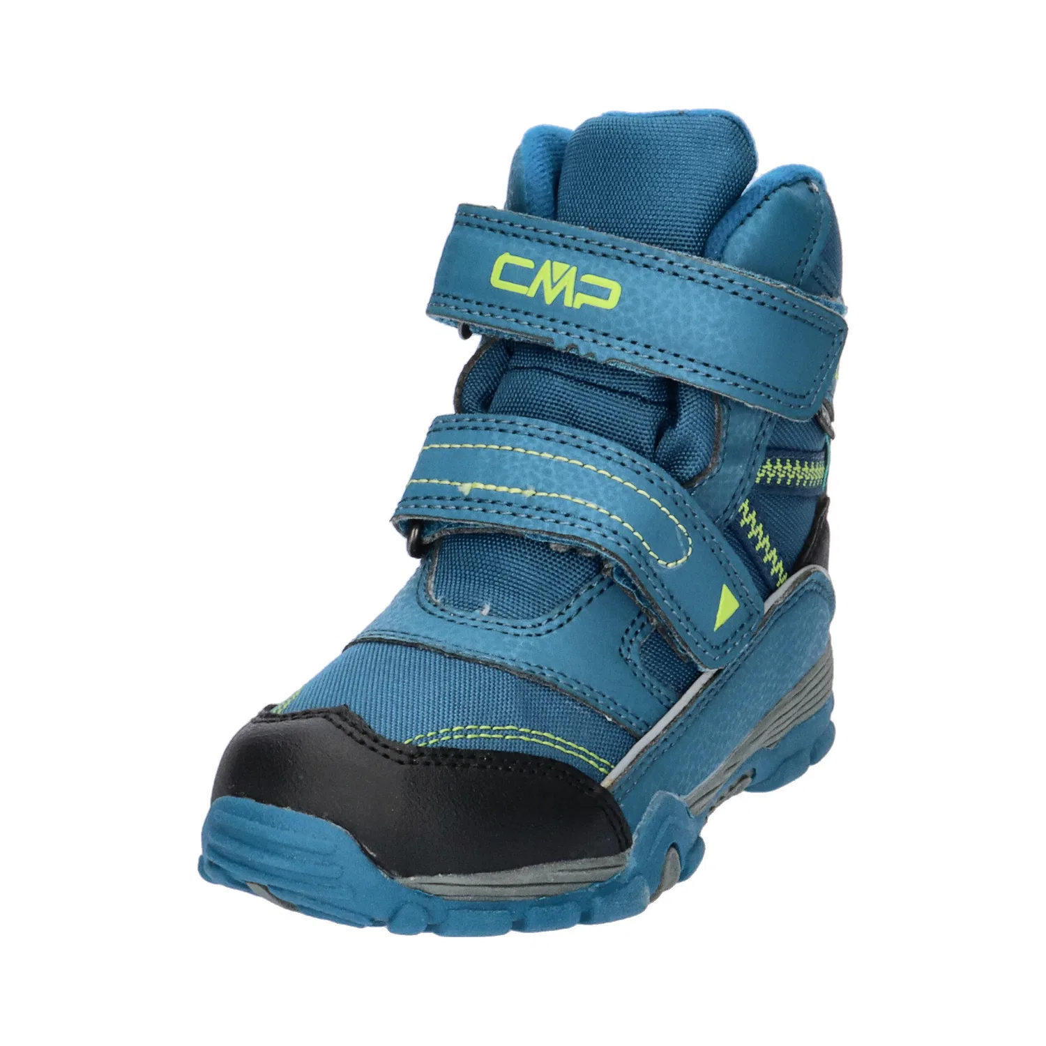 Детские зимние ботинки водонепроницаемые Pyry Snow Boot WP Cmp, Berlinerblau / Gelb / Schwarz — фото 4