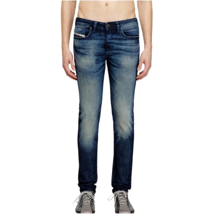 Мужские джинсы с зауженным кроем DIESEL, Blue — фото 4