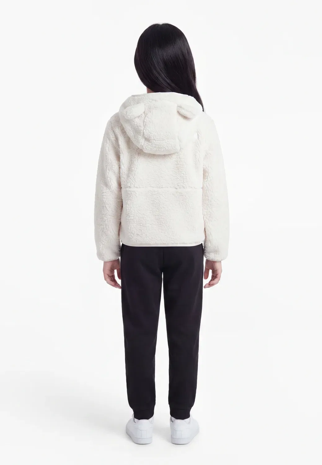 Детская толстовка унисекс - флисовая куртка The North Face, White Dune — фото 2