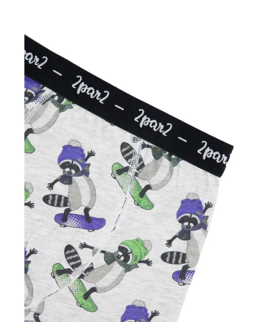Комплект трусов-боксеров с принтом, 3 шт., Animal Prints Deux par Deux, Fun Print — фото 3