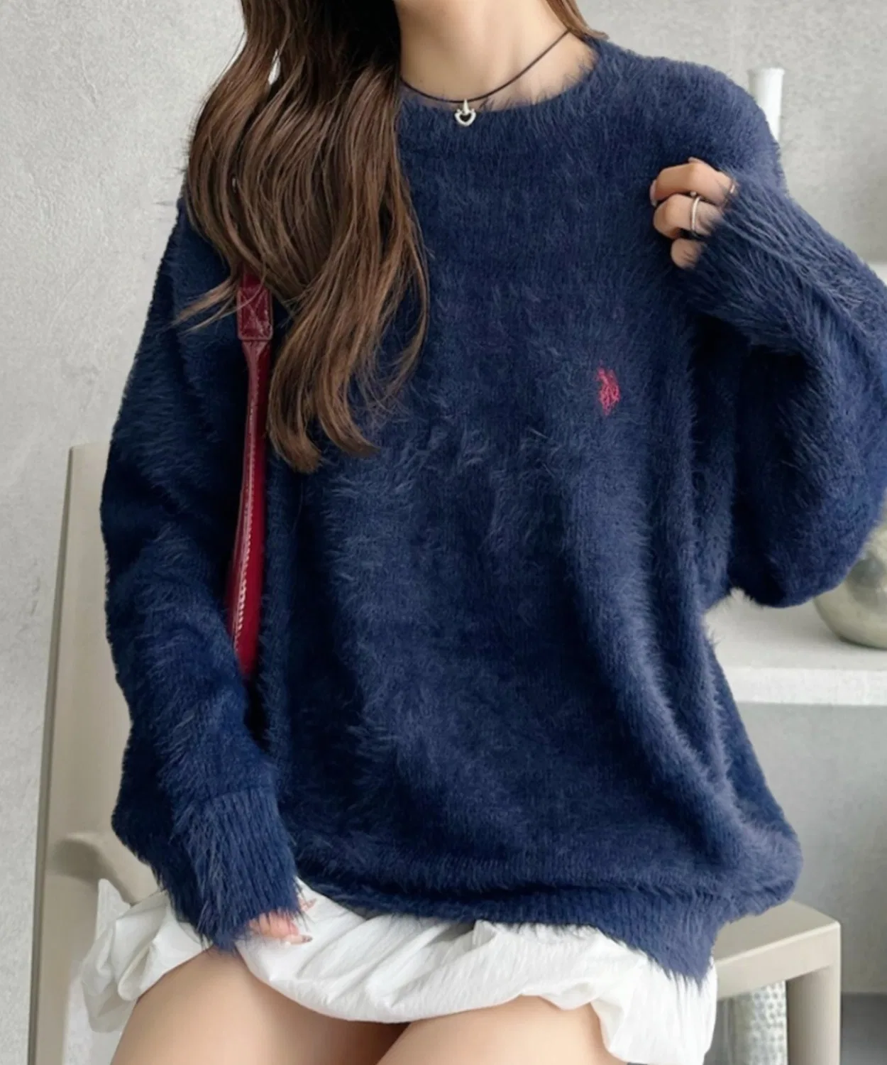 Мужское/Женское свитер с длинным рукавомU.S. POLO ASSN., Charcoal — фото 3