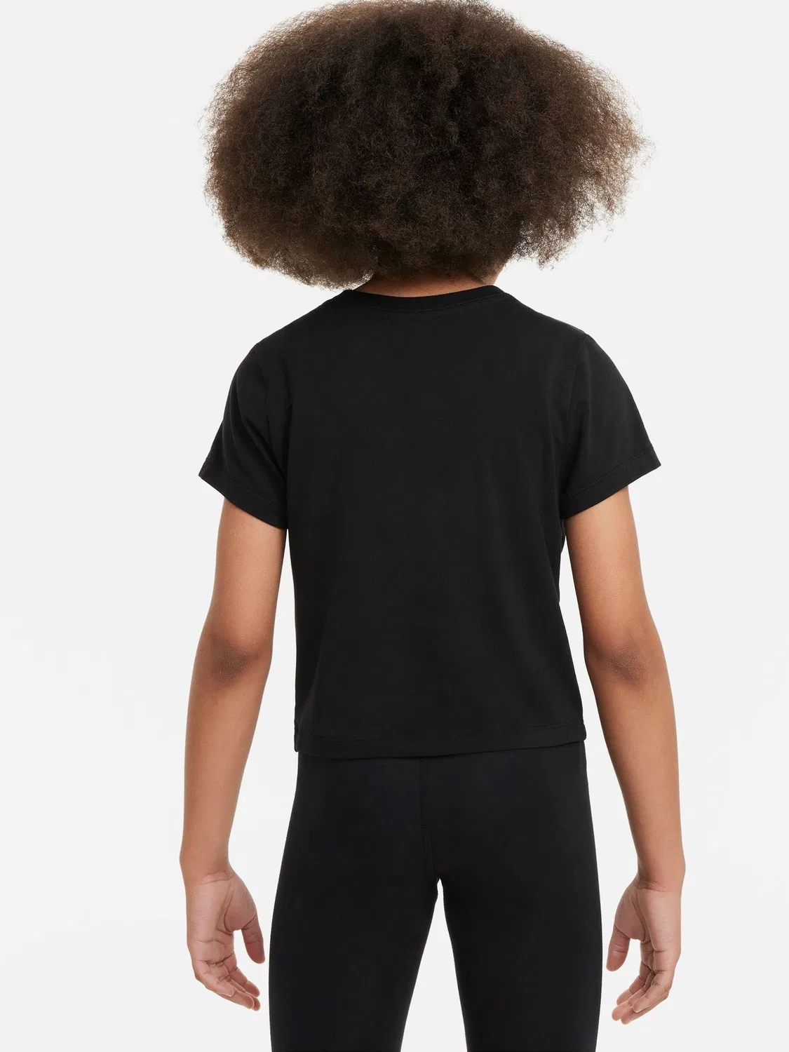 Футболка укороченная Nike, черный — фото 2