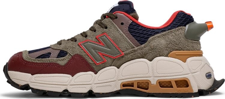 Кроссовки New Balance х Salehe Bembury 574 Yurt, серо-зеленый/черный — фото 3