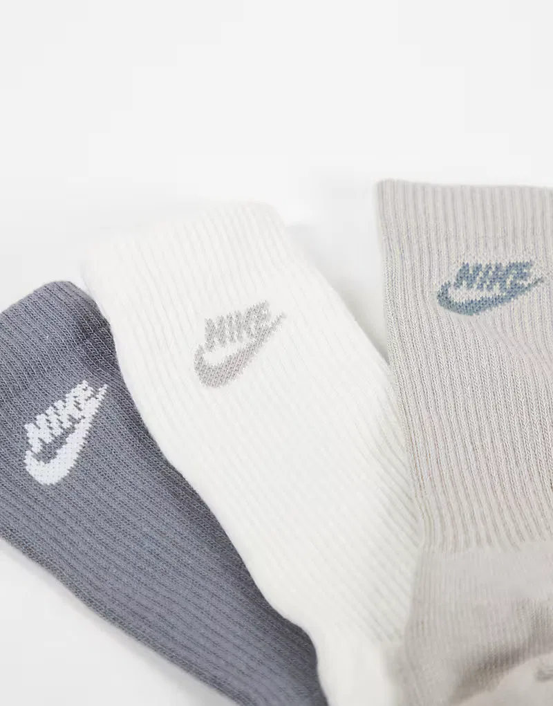 Носки высокие Everyday Elevated 3 шт Nike, мультиколор — фото 2